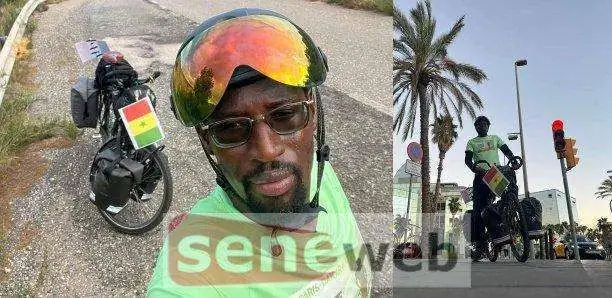 Paris-Dakar à vélo : Le pari fou d’un jeune sénégalais