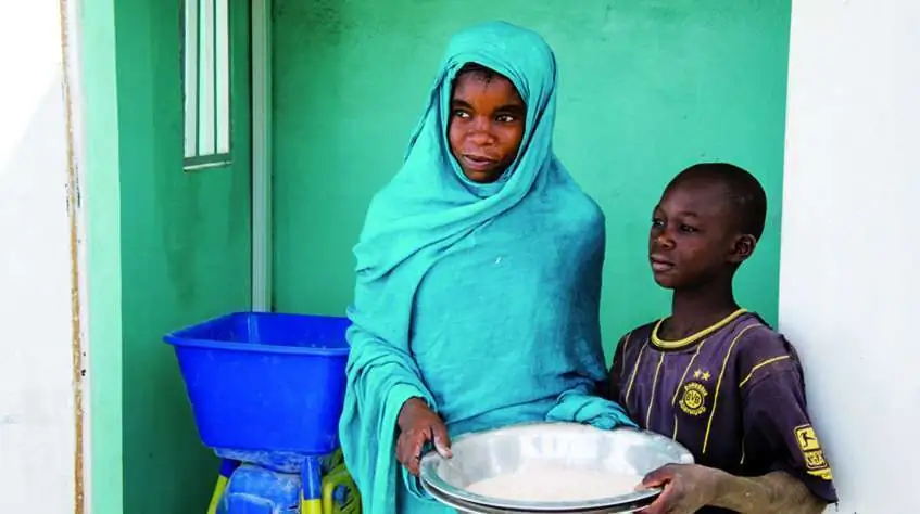 Les équipes d’Action contre la Faim ont installé 71 moulins solaires dans le Guidimaka