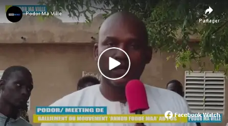 PODOR/NAMARÉL:  LE MOUVEMENT  »ANNDU FODDE MAA » SE RALLIE AU PDS
