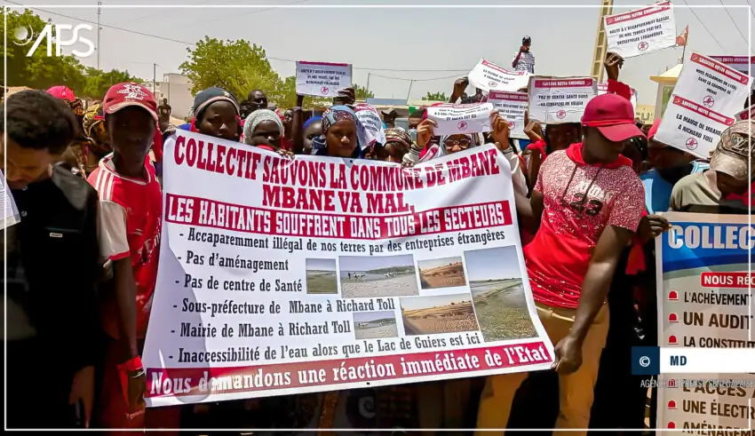 Mbane : un collectif marche contre l’accaparement des terres