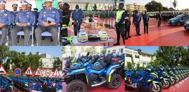 Lutte contre l&rsquo;insécurité routière : La gendarmerie réceptionne du matériel, dont 398 motos