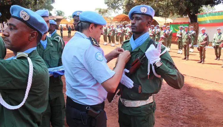 Bangui: La Gendarmerie mauritanienne honorée par l&rsquo;ONU pour son service en Centrafrique