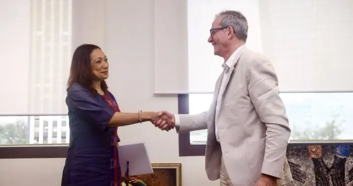 Le célèbre producteur, réalisateur et acteur français Alain Rocca…